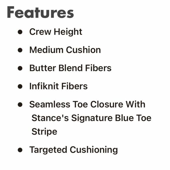 STANCE UNISEX NWT BUTTERBLEND W/INFIKNIT CREW HEIGHT MEDIUM PAIZLEY VINTAGE - Picture 5 of 7